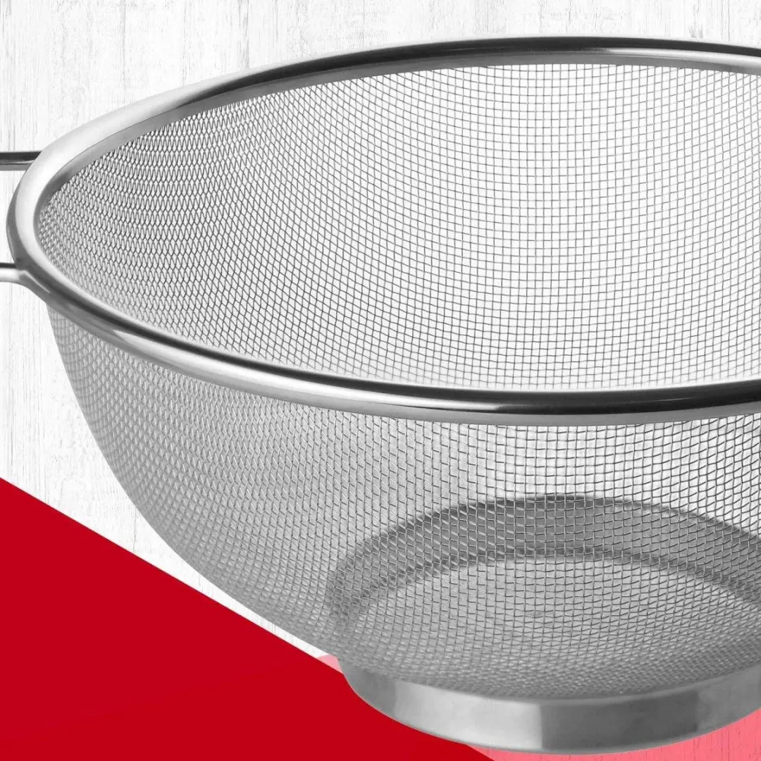 Fackelmann Roestvrijstalen Vergiet Set 20cm & 26cm - 2 Stuks - afbeelding 6 van 6