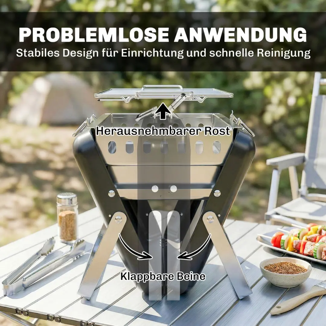 Outsunny Houtskoolbarbecue 40L - Zwart