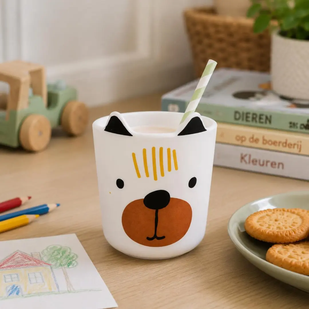 Excellent Houseware Honden Thema Drinkbekers - 2 Stuks - 0,26L