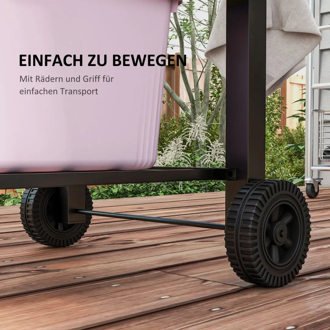 Outsunny Houtskoolbarbecue 113L x 65B x 108H cm - Zwart