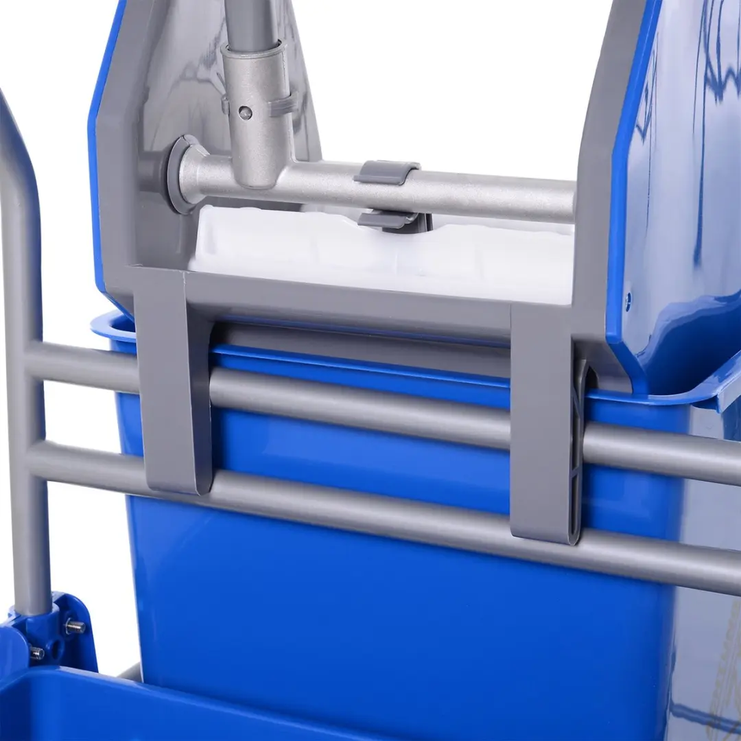 Homcom Reinigingswagen 72L - Blauw