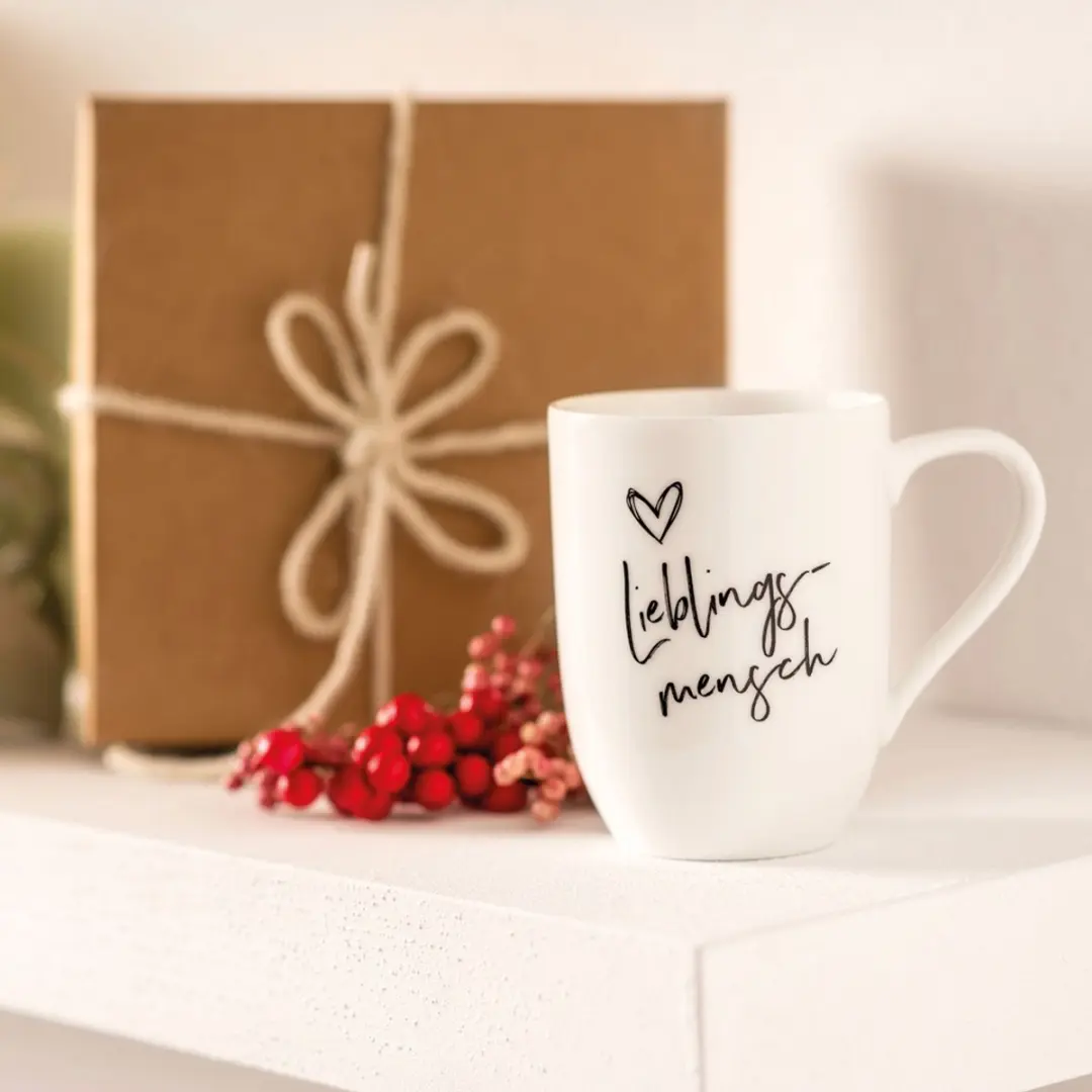 Villeroy & Boch Lieblingsmensch Beker 290ml - Wit/Gekleurd