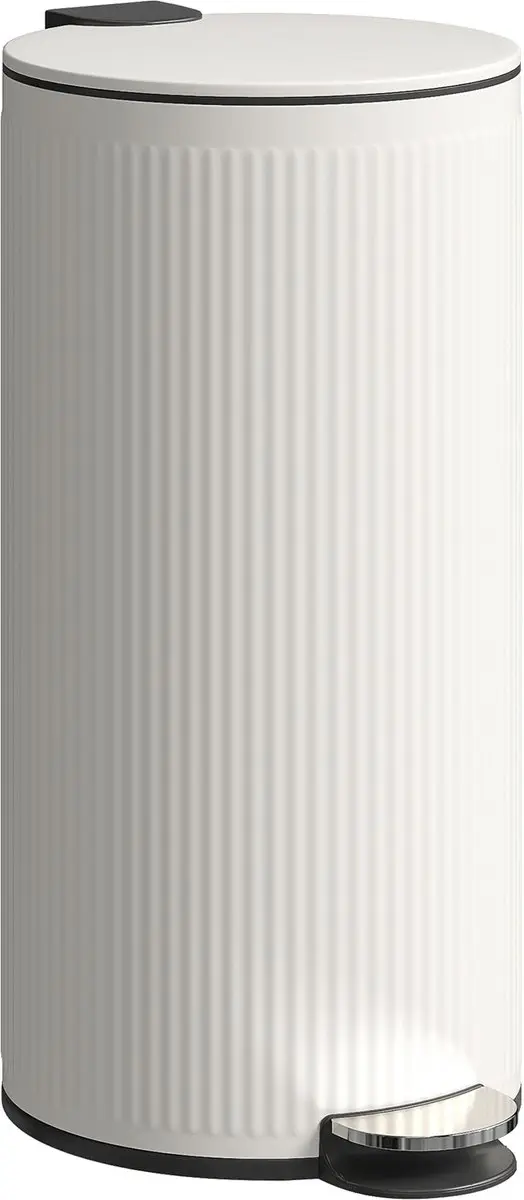 Homcom Prullenbak 36L Crèmewit