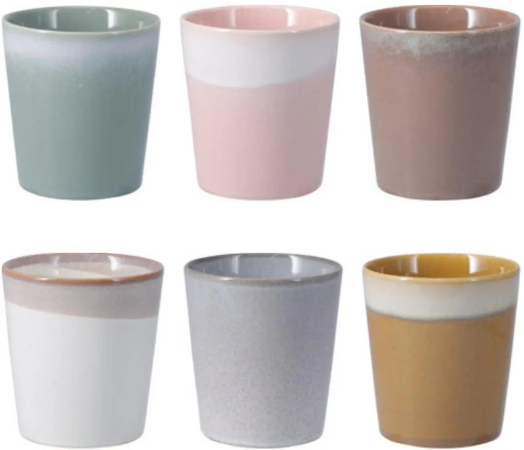 Excellent Houseware Clay Mokken - 12 Stuks - 350ml