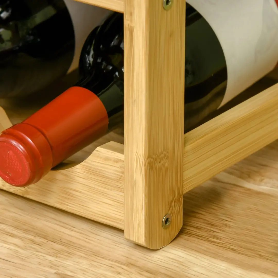 Homcom Wijnrek 16 Flessen - Hout