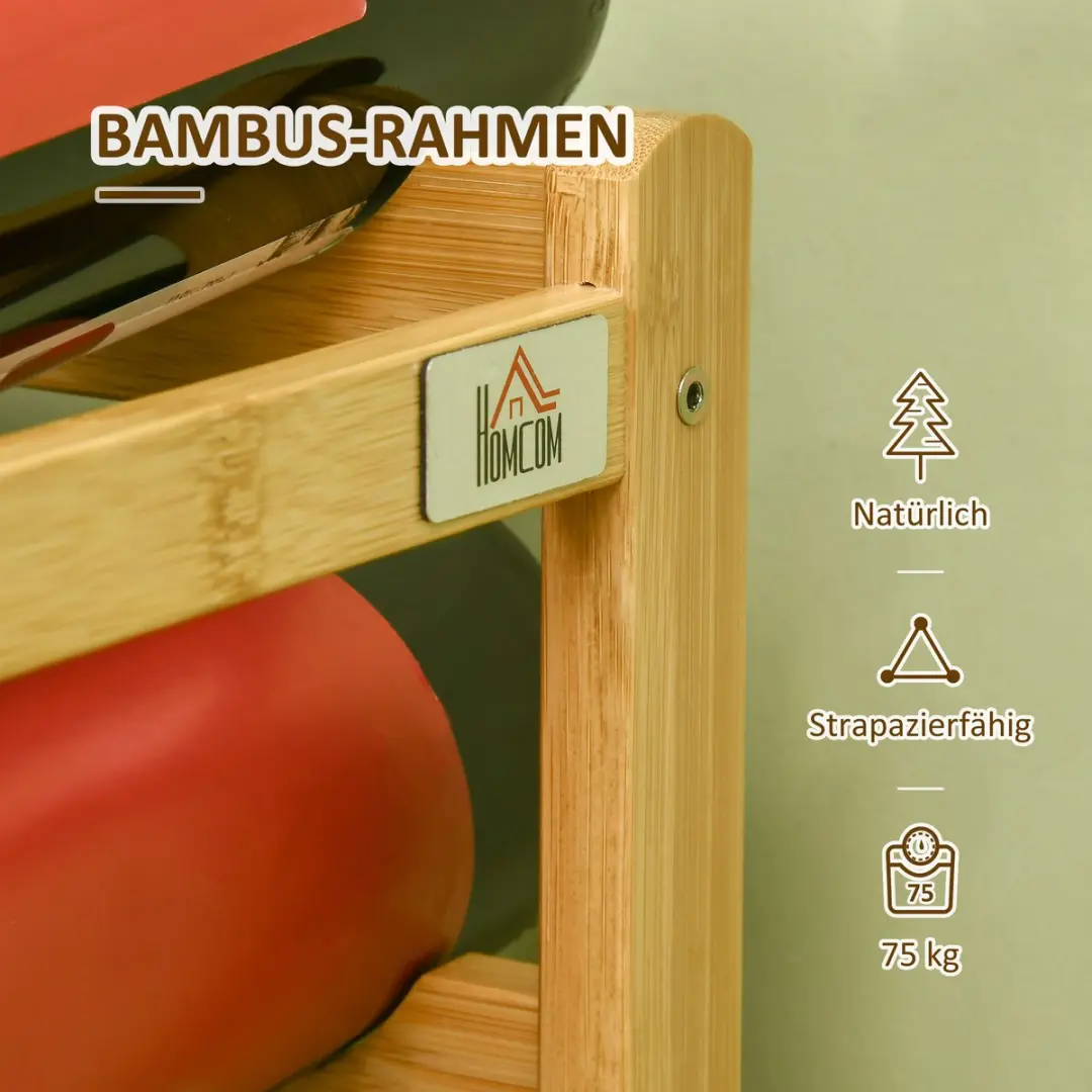 Homcom Wijnrek 16 Flessen - Hout