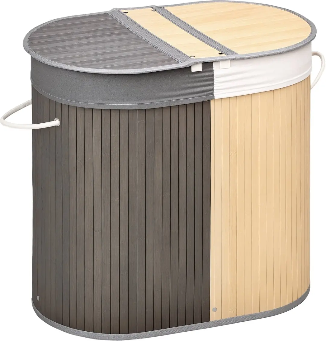 Homcom Wasmand Bamboe 62,5x37x60,5cm