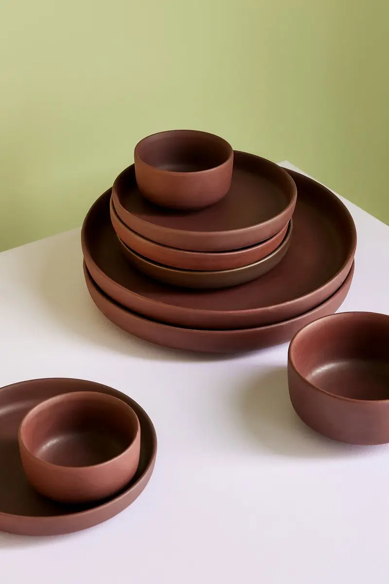 Hübsch Commen Clay Maroon - 1 Stuk
