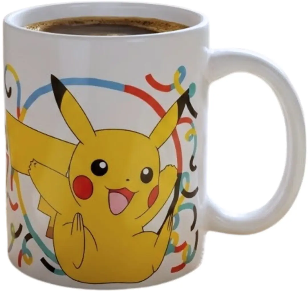 Pokémon Pikachu Koffiemok - 2 Stuks - 300ml - Geel/Wit