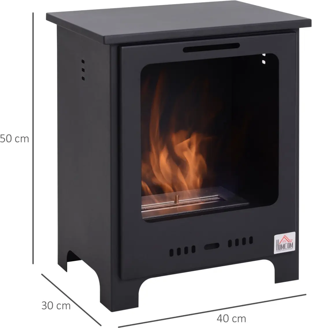 Homcom Ethanol Haard 820-156 - 6800W - Zwart