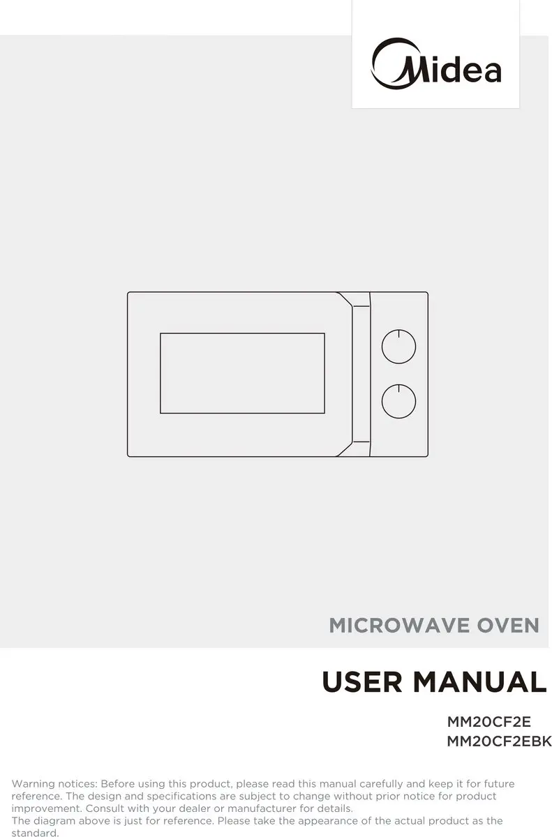 Midea MM720CJ7B Magnetron 20L - 700W - Zwart