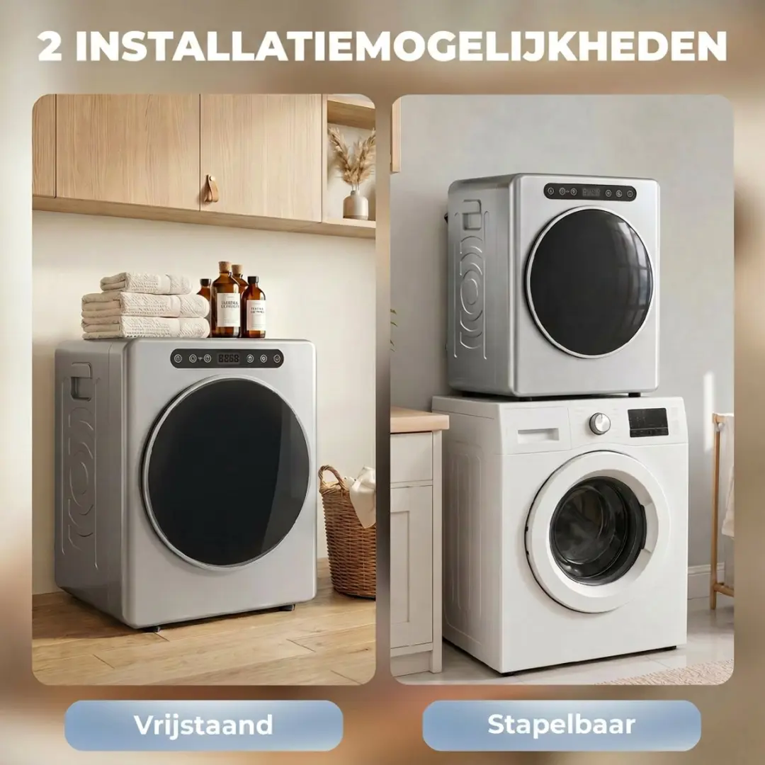 Homcom Mini Wasdroger B61-010V70 3kg - 1000W - Zilver