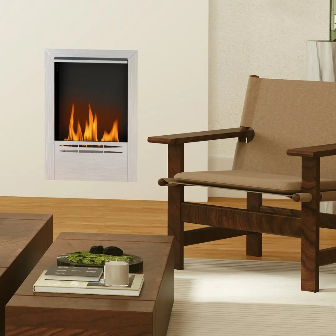 Homcom Ethanol Haard 820-433V00SR - 2000W - Zilver