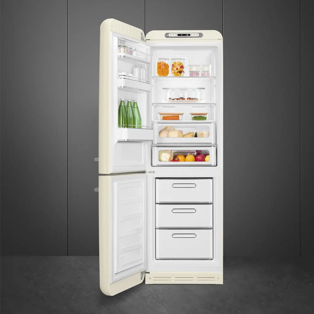 Smeg FAB32LCR5 Koel-Vriescombinatie 331L - Links scharnierend - Crème