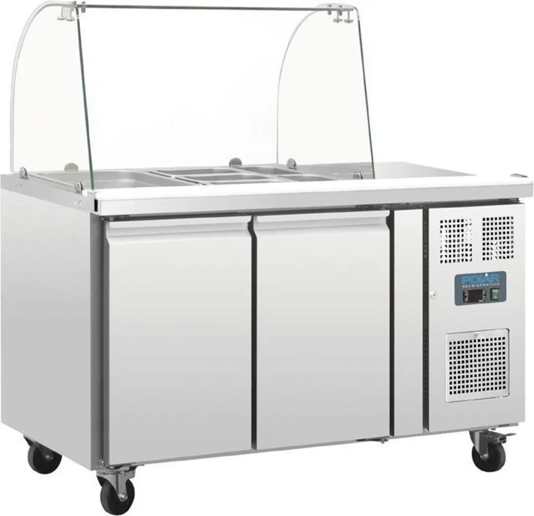 Polar U-serie CT393 GN Gekoelde Saladette - 2-deurs
