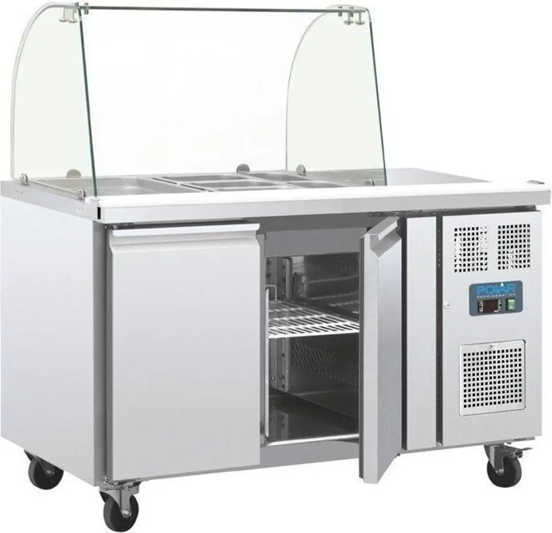 Polar U-serie CT393 GN Gekoelde Saladette - 2-deurs