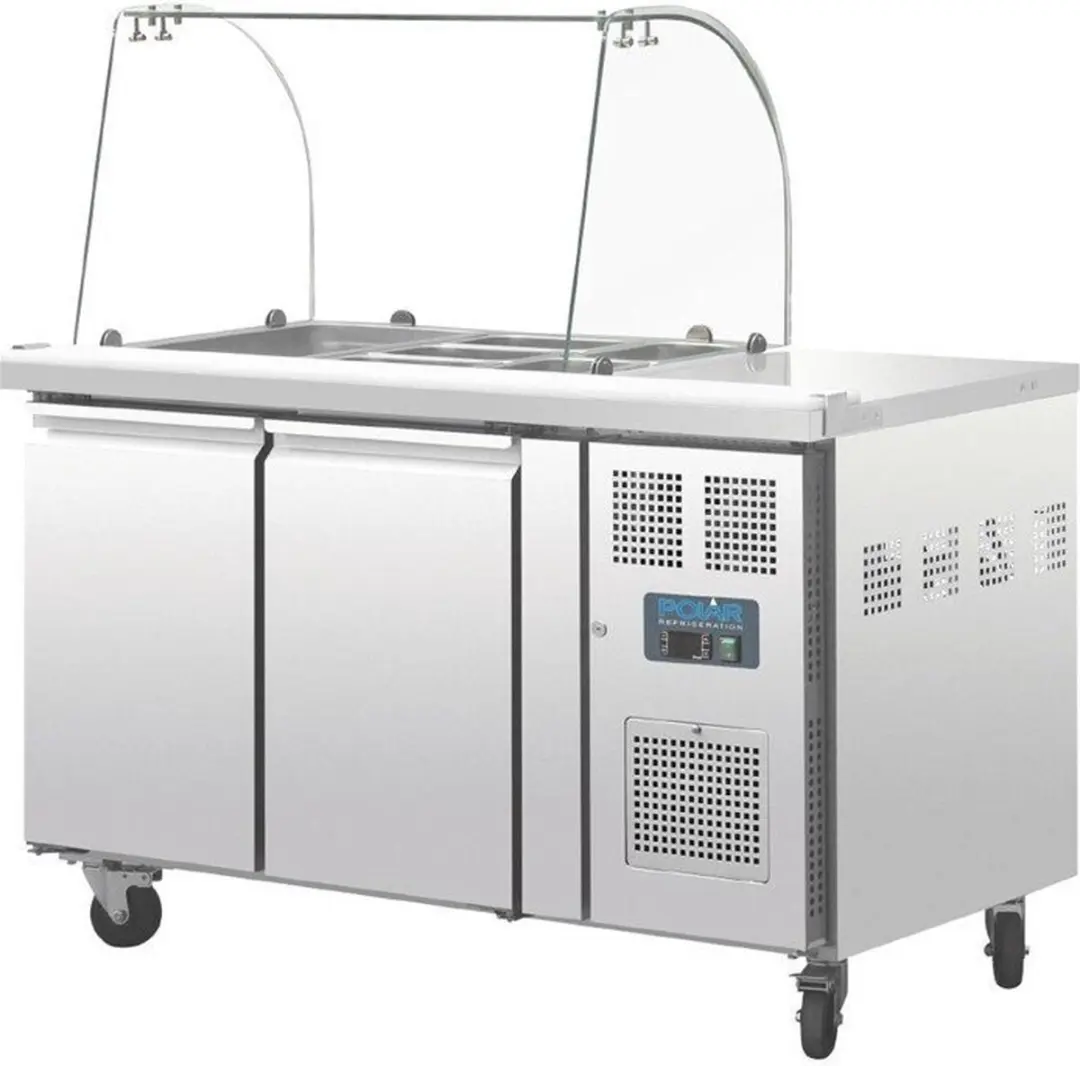 Polar U-serie CT393 GN Gekoelde Saladette - 2-deurs