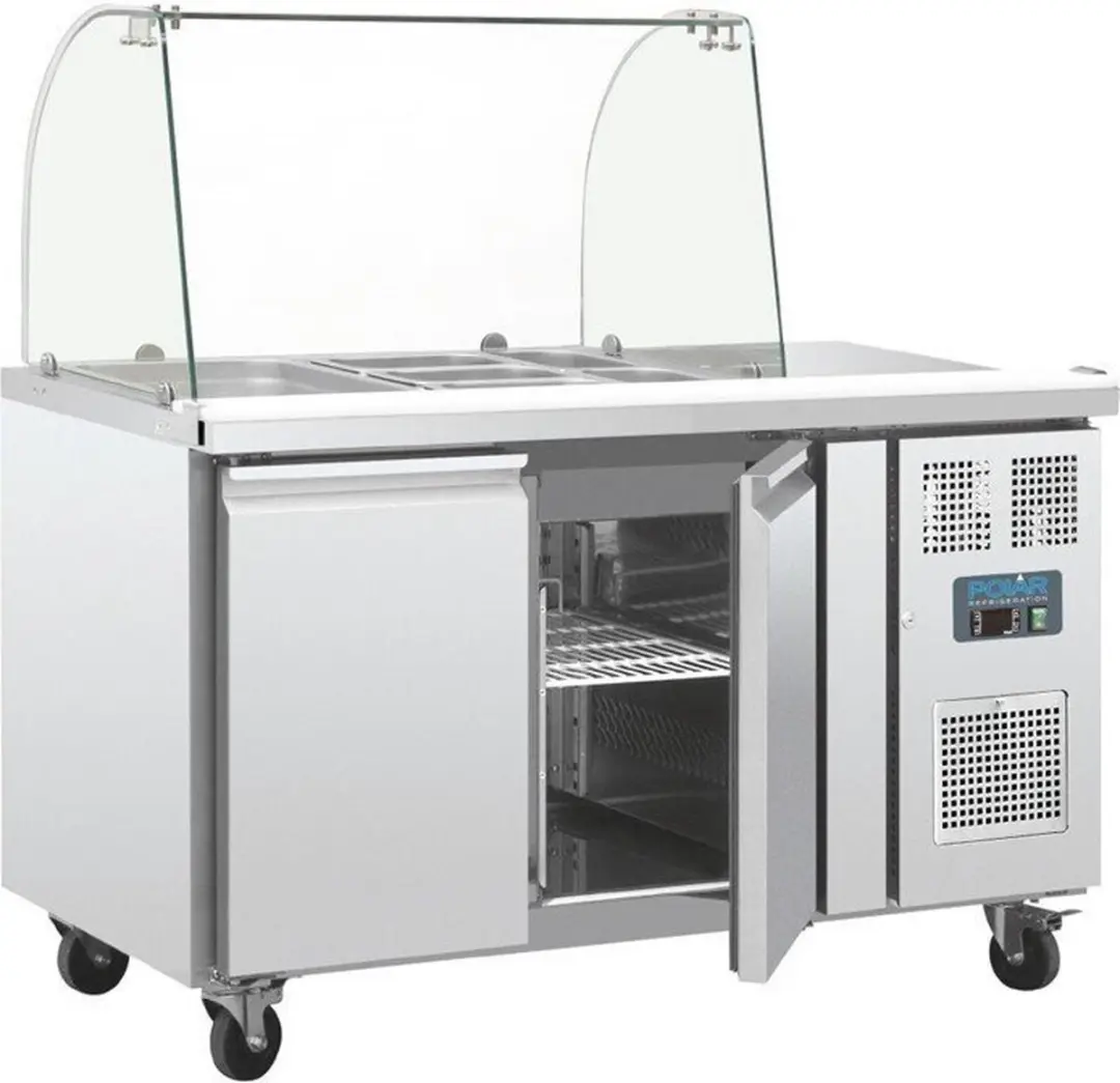 Polar U-serie CT393 GN Gekoelde Saladette - 2-deurs - afbeelding 6 van 6