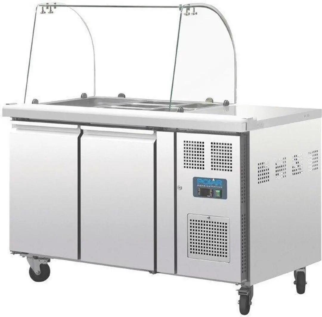 Polar U-serie CT393 GN Gekoelde Saladette - 2-deurs