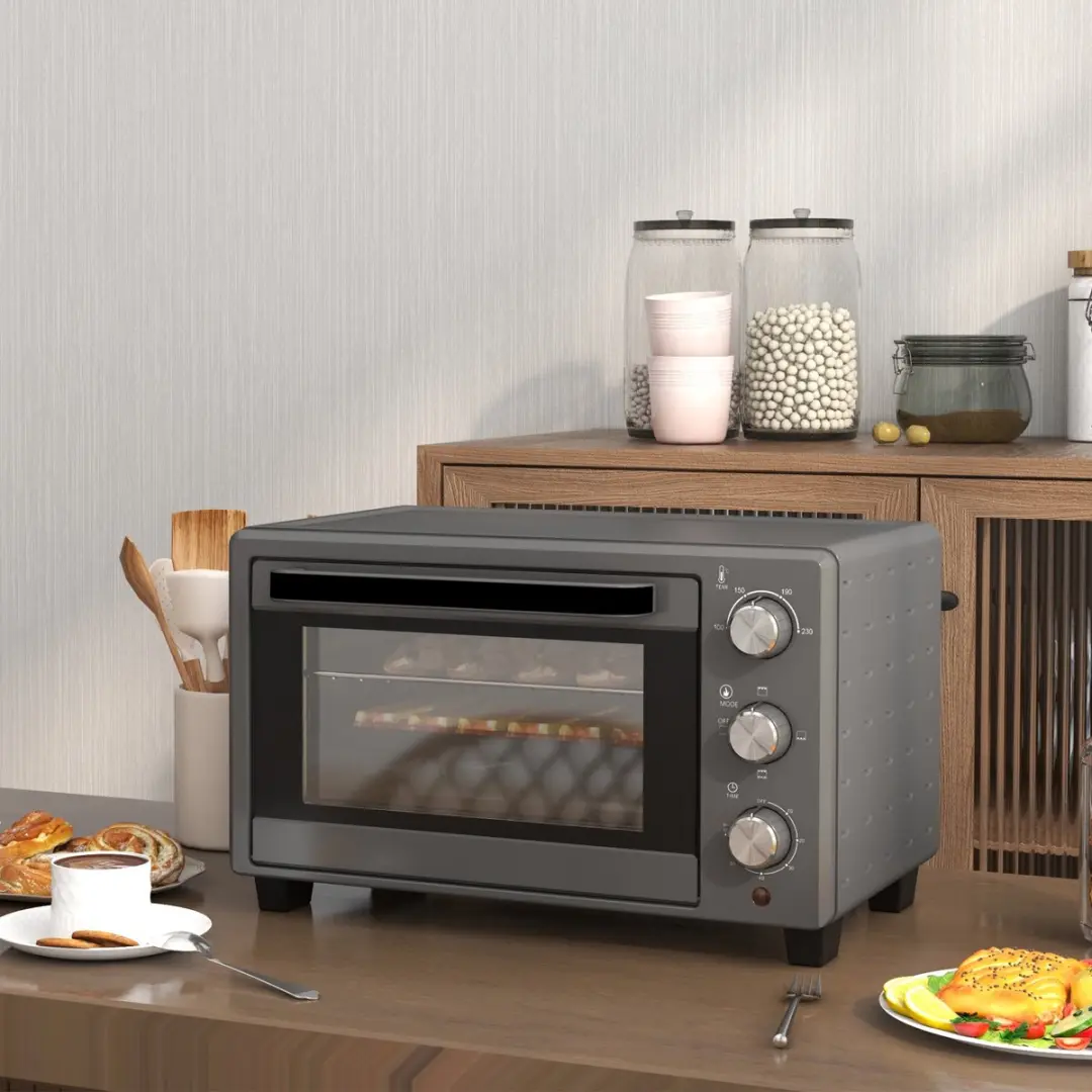 Homcom Mini-oven 18L - 1400W - Grau