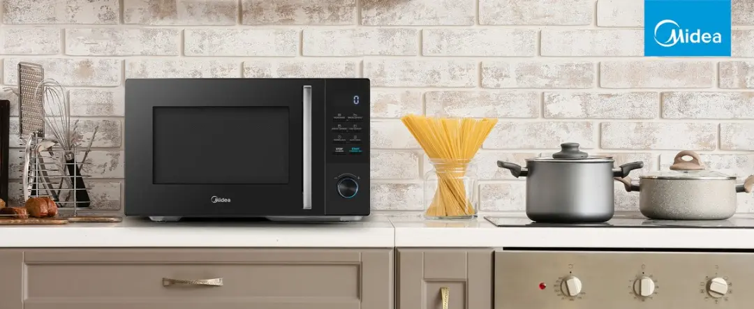 Midea MMO-AM25VB Magnetron 25L - 800W - Zwart