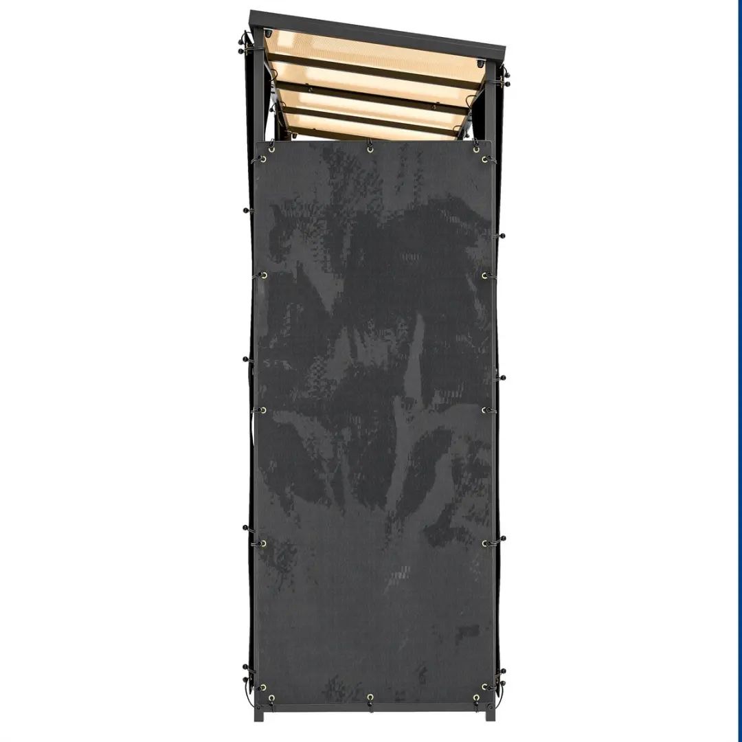Outsunny Houtopslaghoes 148L x 62Bcm - Zwart