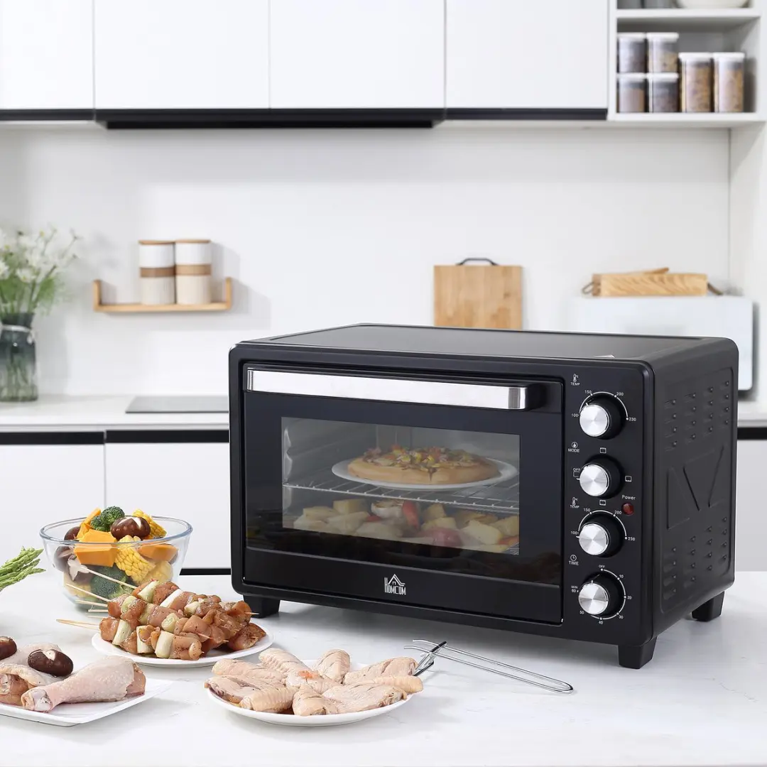 Homcom Mini-oven 800-087BK - 34L - 1600W - Zwart