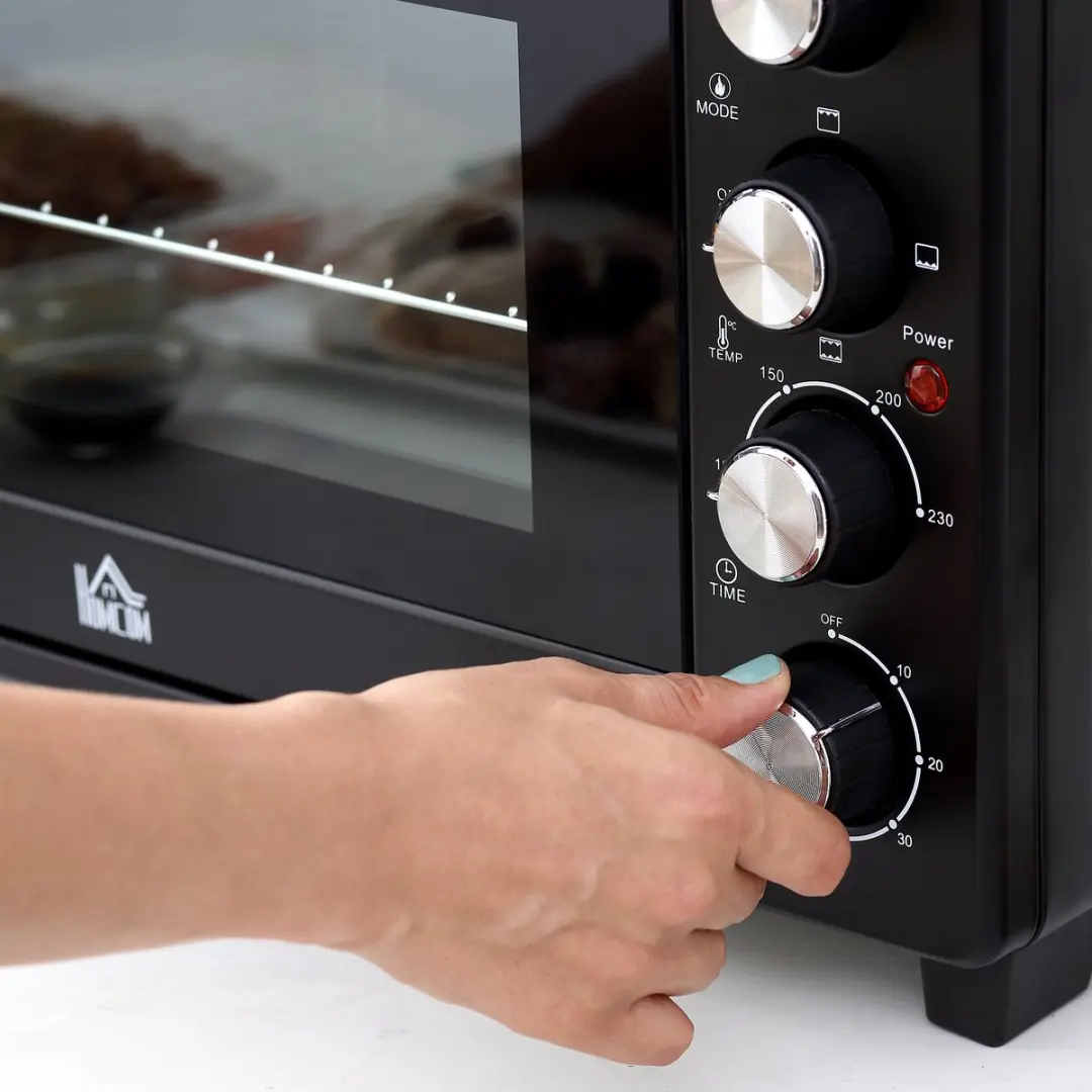 Homcom Mini-oven 800-087BK - 34L - 1600W - Zwart