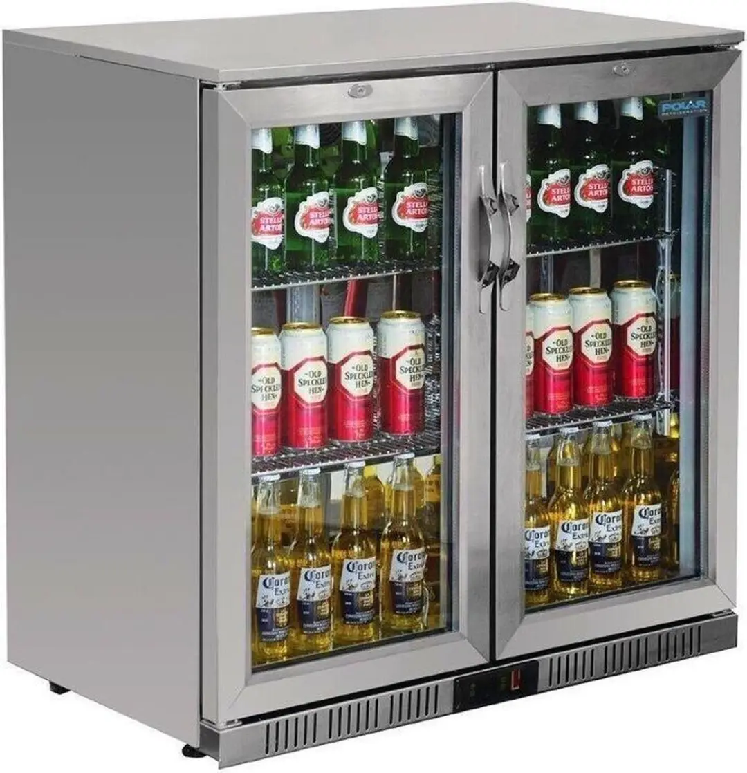 Polar G-Serie GL008 2-Deurs Koelkast RVS