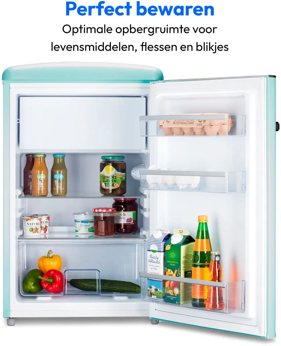 Medion MD37790 Retro Koel-Vriescombinatie 108L - Turkoois
