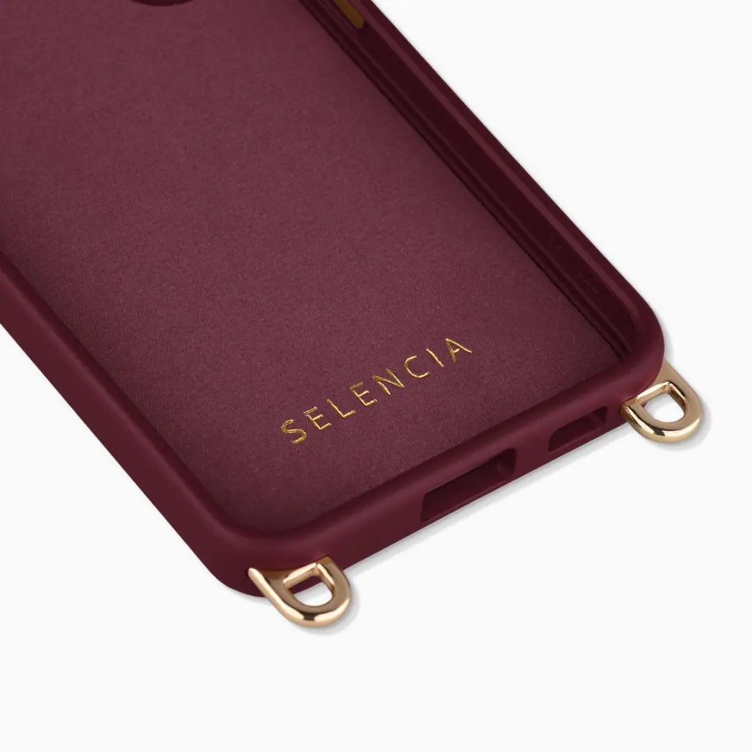 Selencia Hoesje Rivièra Bold Burgundy - Samsung Galaxy S24/S25 MagSafe - afbeelding 6 van 6