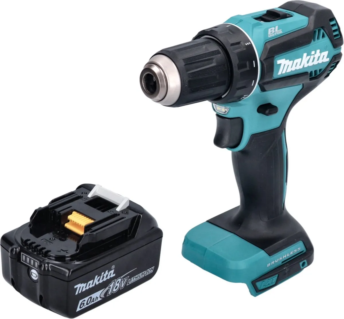 Makita DDF485G1 Accuboormachine 18V - 50Nm Borstelloos - 6,0Ah