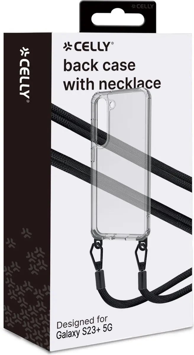 Celly Freedom Siliconen Hoesje S23+ - Telefoonkoord - Transparant - afbeelding 2 van 6