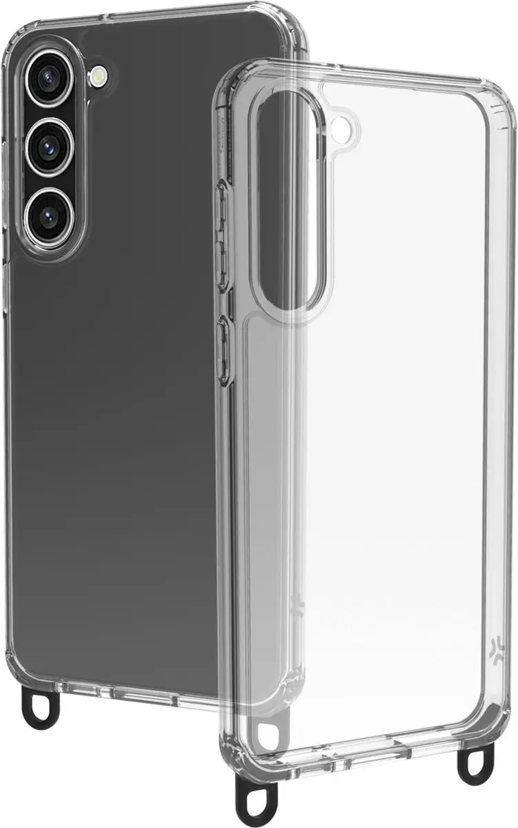 Celly Freedom Siliconen Hoesje S23+ - Telefoonkoord - Transparant - afbeelding 5 van 6