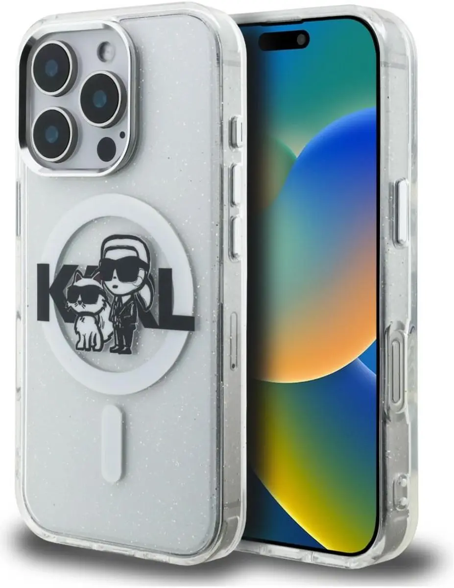 Karl Lagerfeld IML Glitter Karl & Choupette MagSafe Hoesje