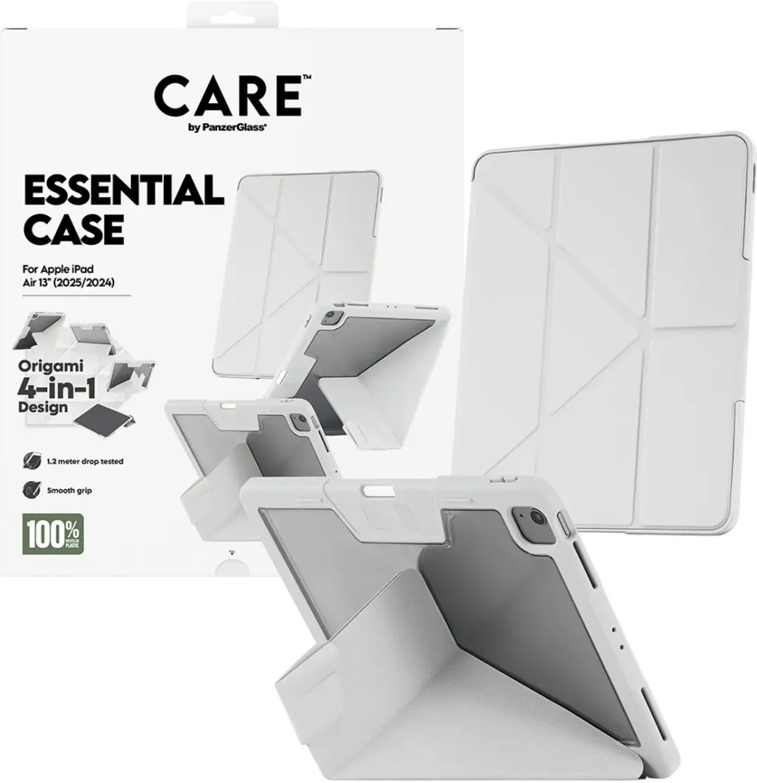 PanzerGlass CARE Essential iPad Air 13" (2024-2026) Hoes - Grijs - afbeelding 3 van 5