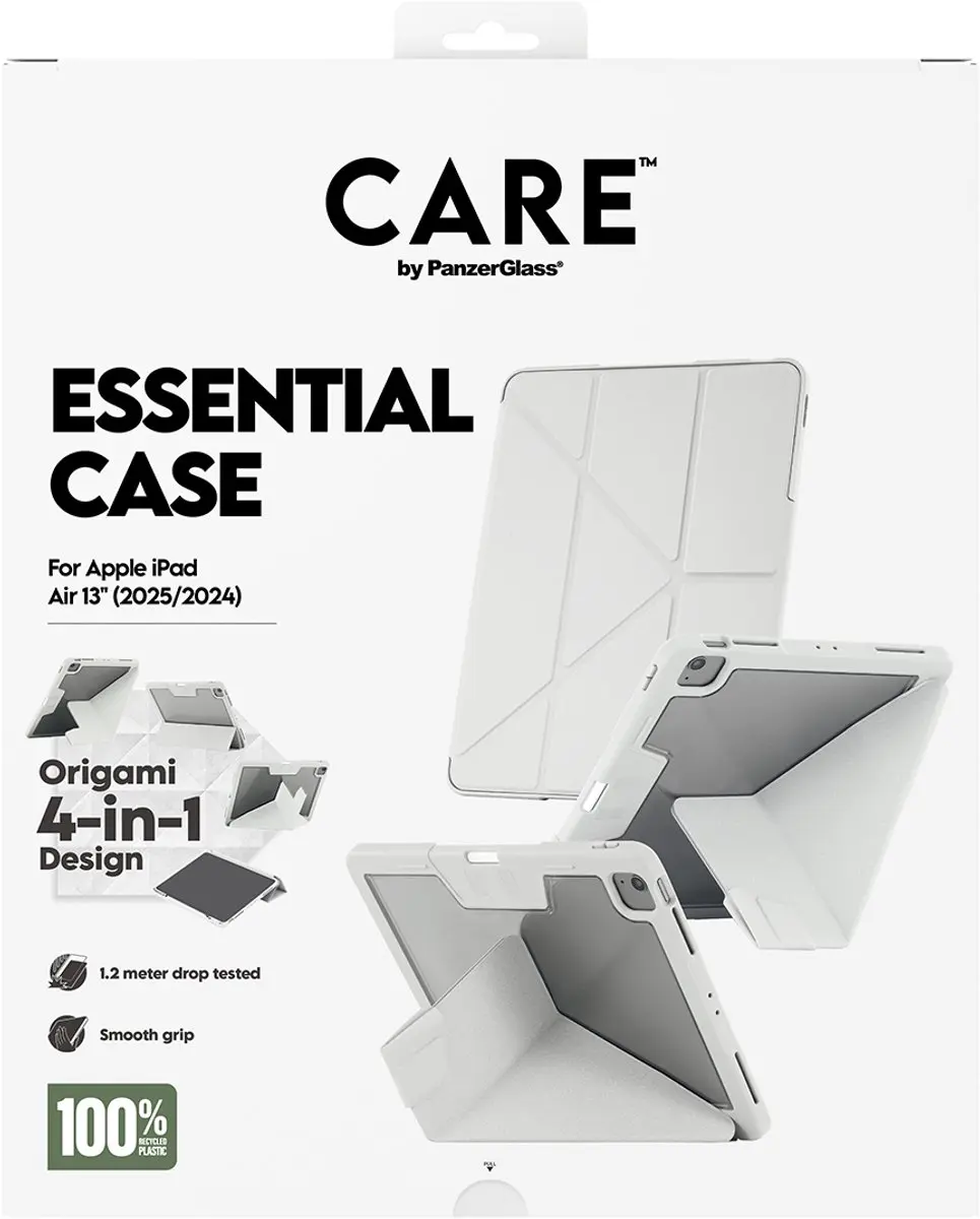 PanzerGlass CARE Essential iPad Air 13" (2024-2026) Hoes - Grijs - afbeelding 4 van 5