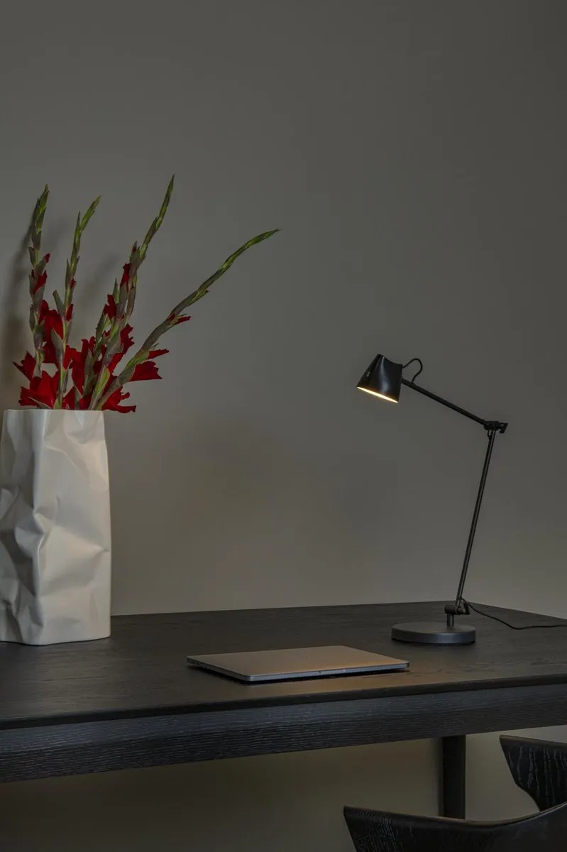 Lucide Milne LED Leeslamp 8W 2700K - Zwart