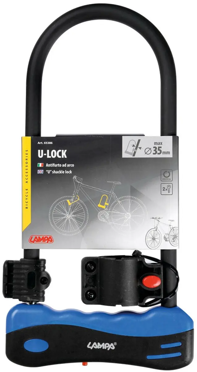 Lampa U Boei Beugelslot 10,8x32cm - Zwart