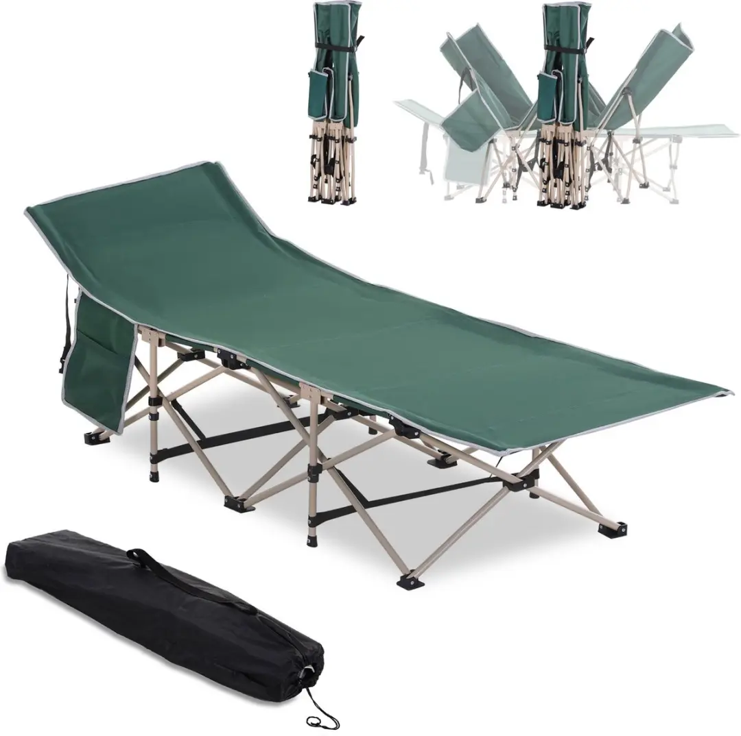 Outsunny Campingbed Stahl Oxford 190x68x52cm