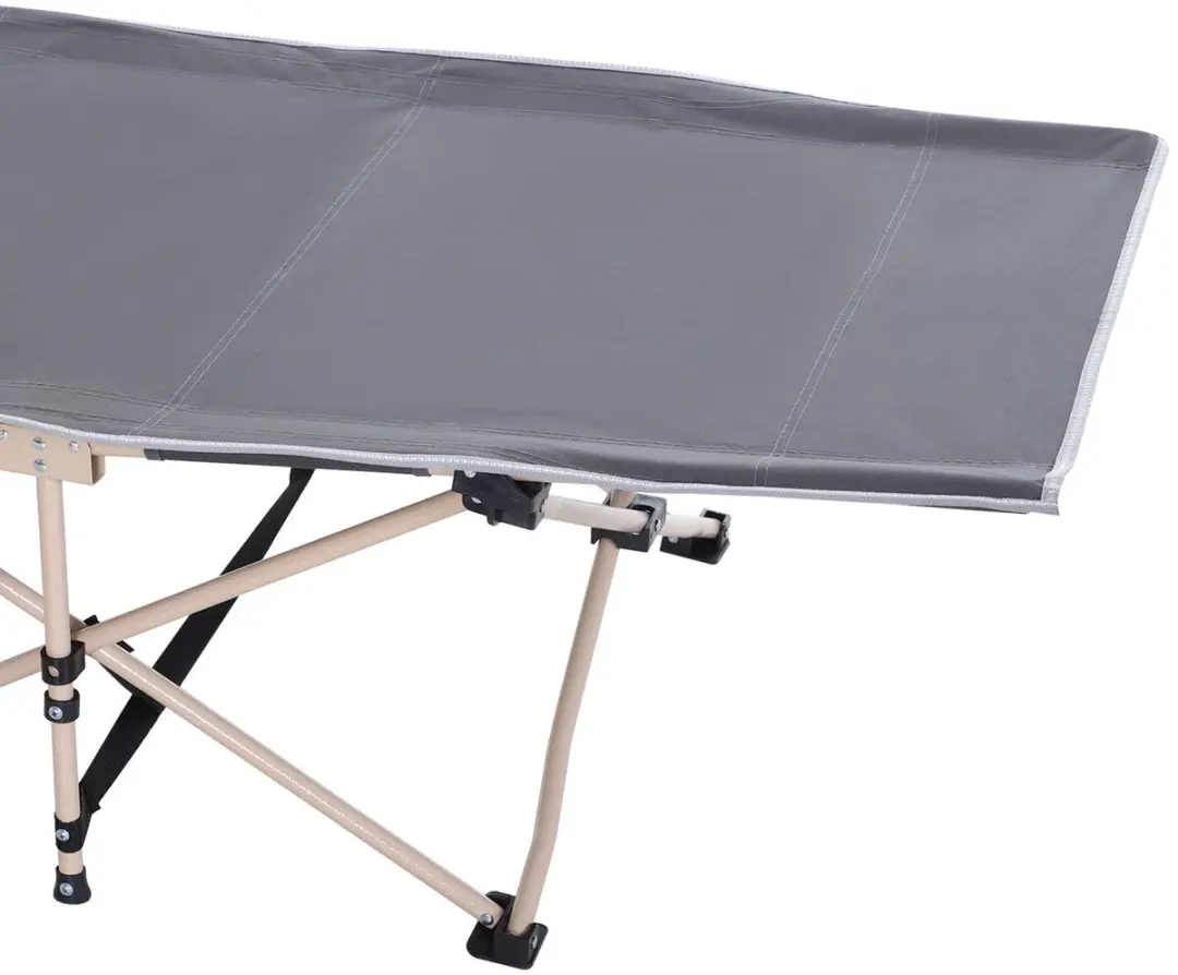 Outsunny Campingbed - 190x68x52cm - 150kg - Grijs