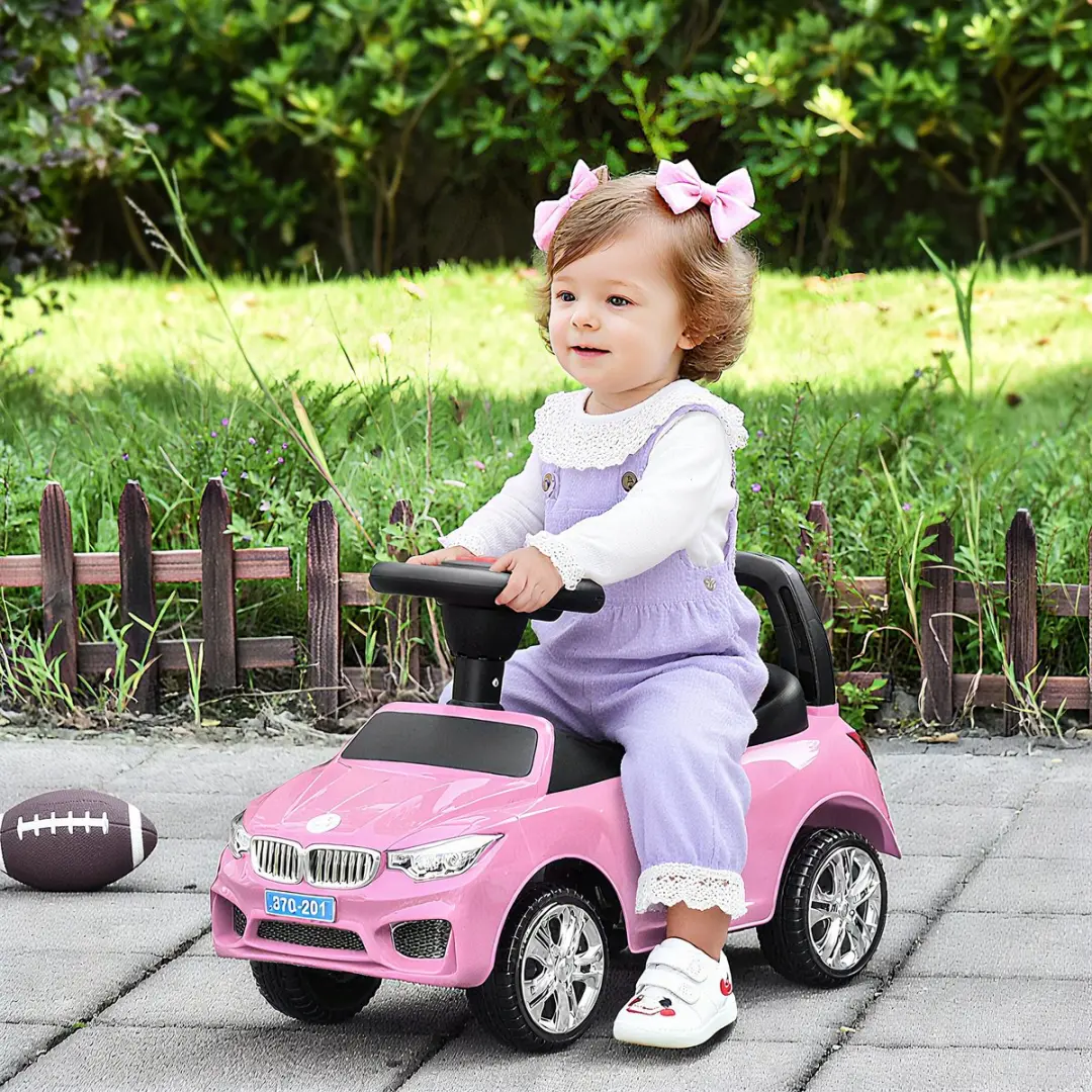 Homcom Kinderglijwagen PP 63,5x28x36cm - Roze