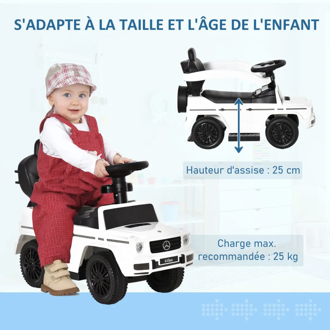Homcom Rijdbare Schuifwagen PP 85,5x40,5x95cm - Wit/Zwart