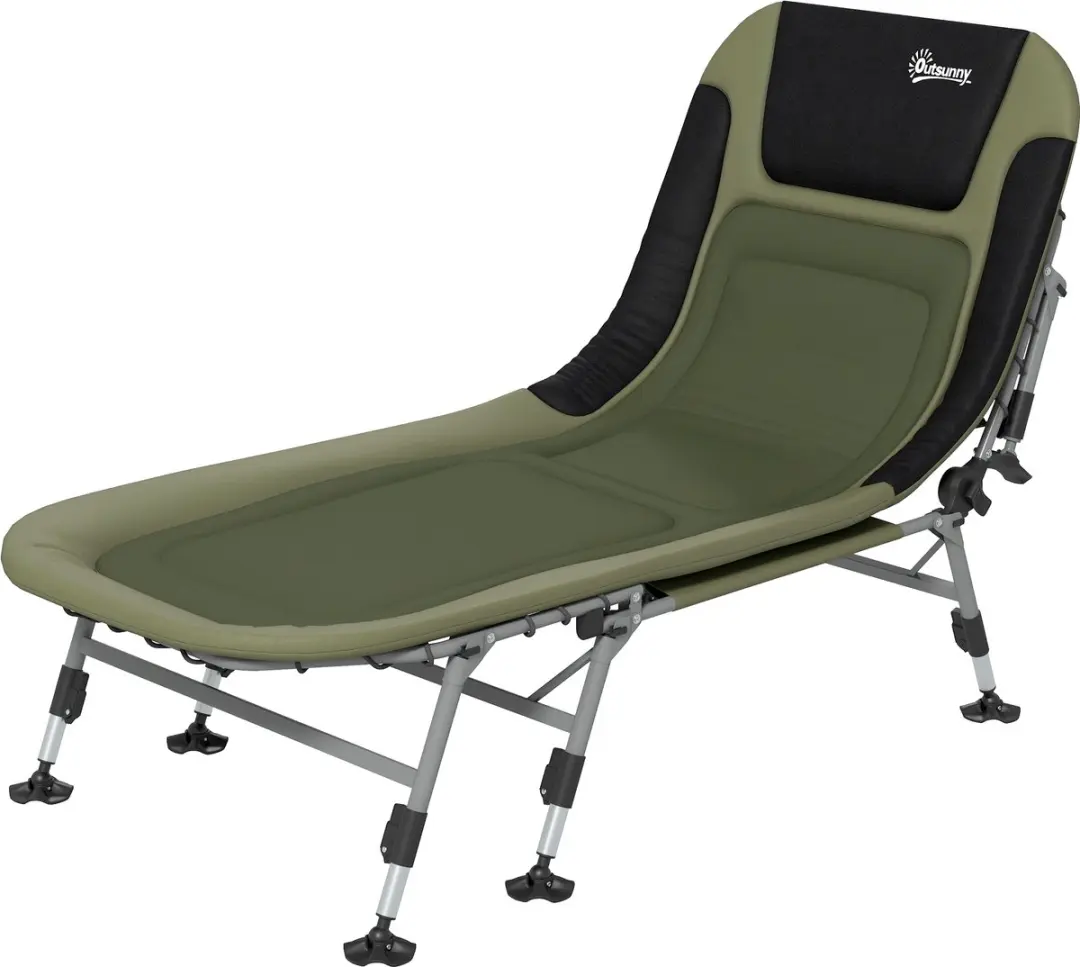 Outsunny Campingbed 200L x 85B x 40-51H cm