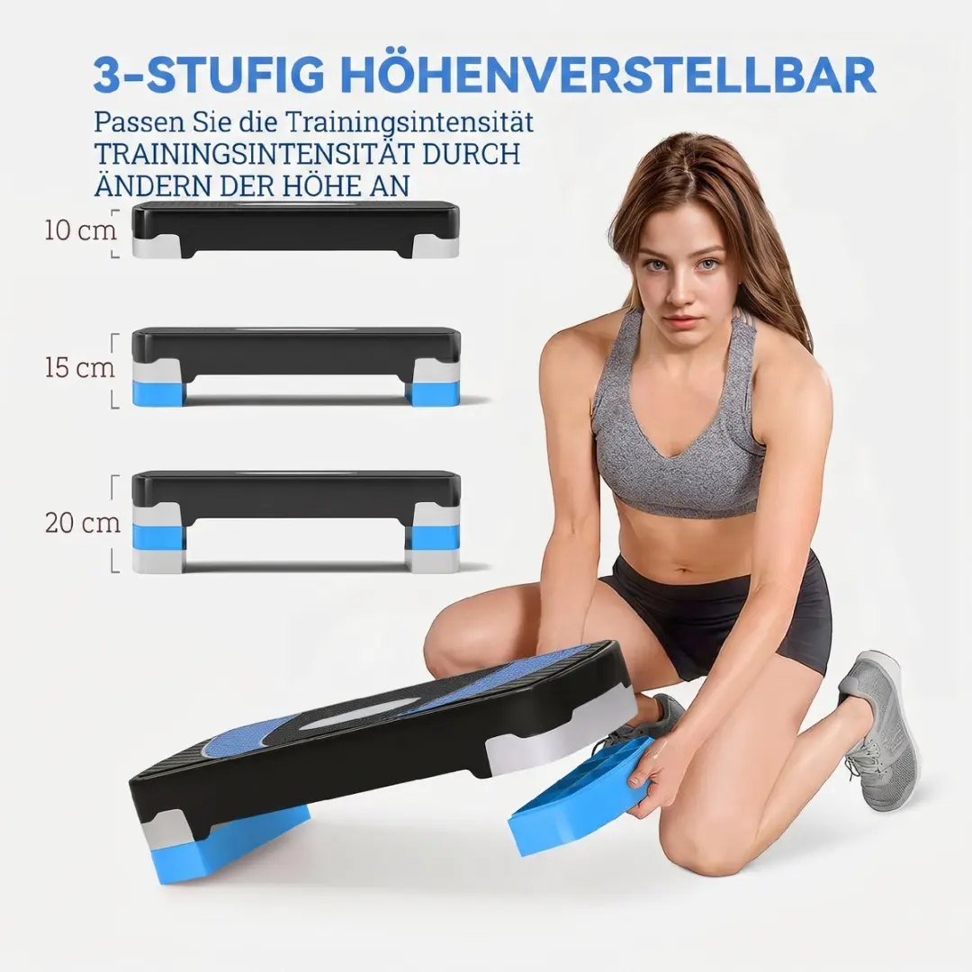 Homcom Stepboard 80x31x20cm - Blauw - afbeelding 6 van 6