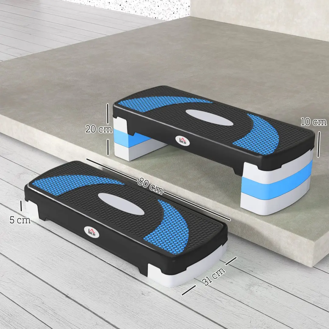 Homcom Stepboard 80x31x20cm - Blauw