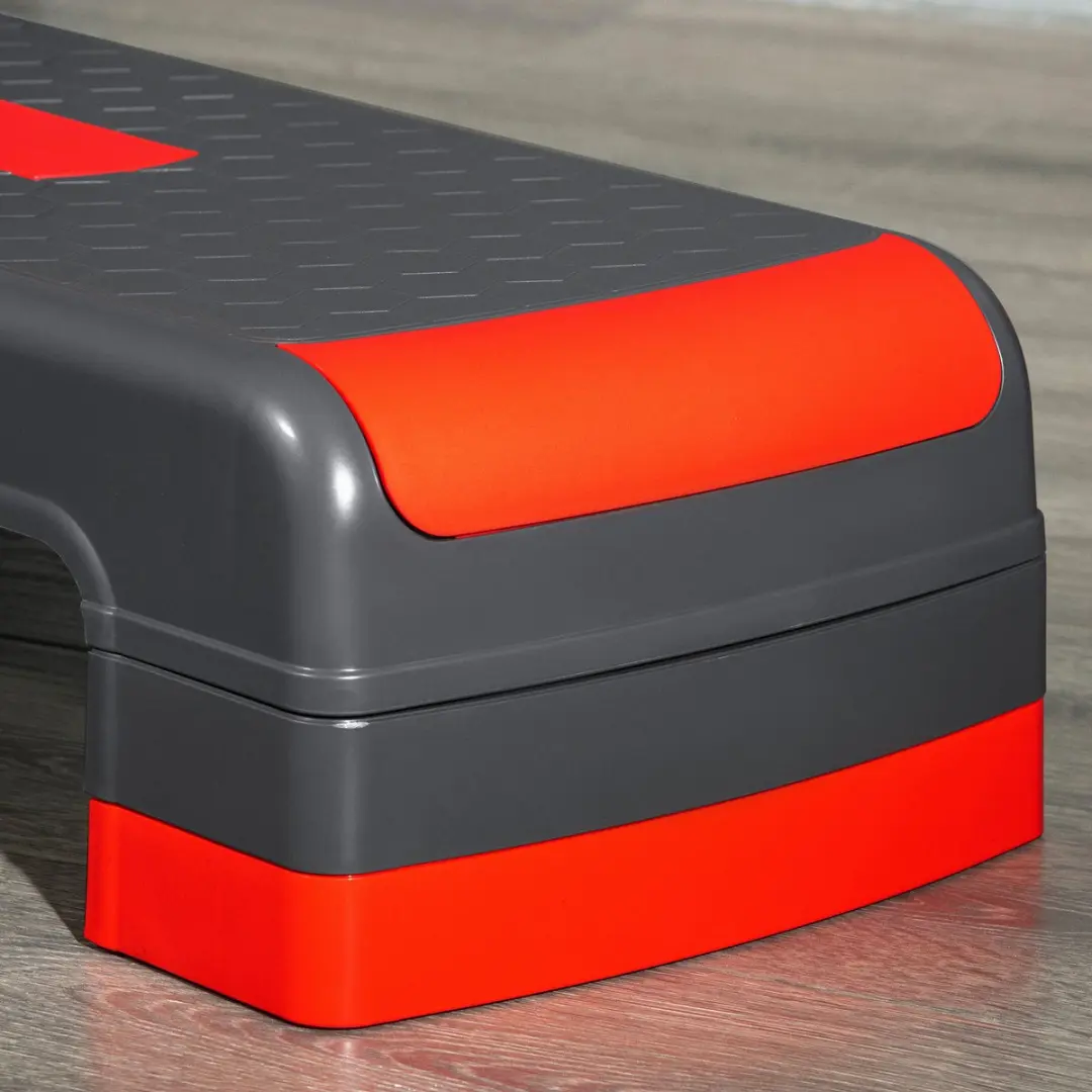 Homcom Stepboard 78x28x20cm - Rood/Grijs