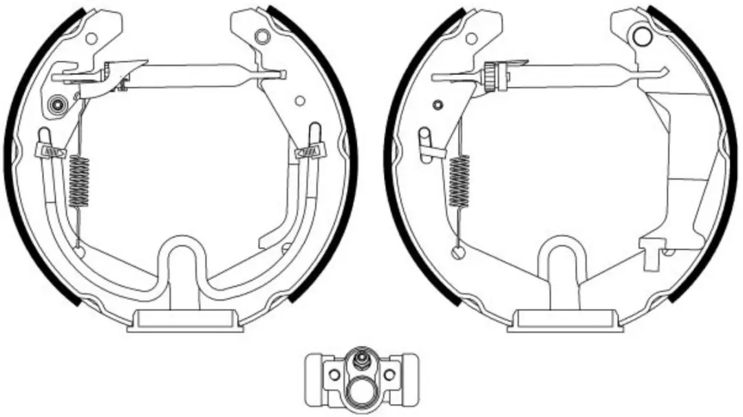 Hella Pagid Remschoenen Achterzijde Suzuki Wagon R+ MA RB413