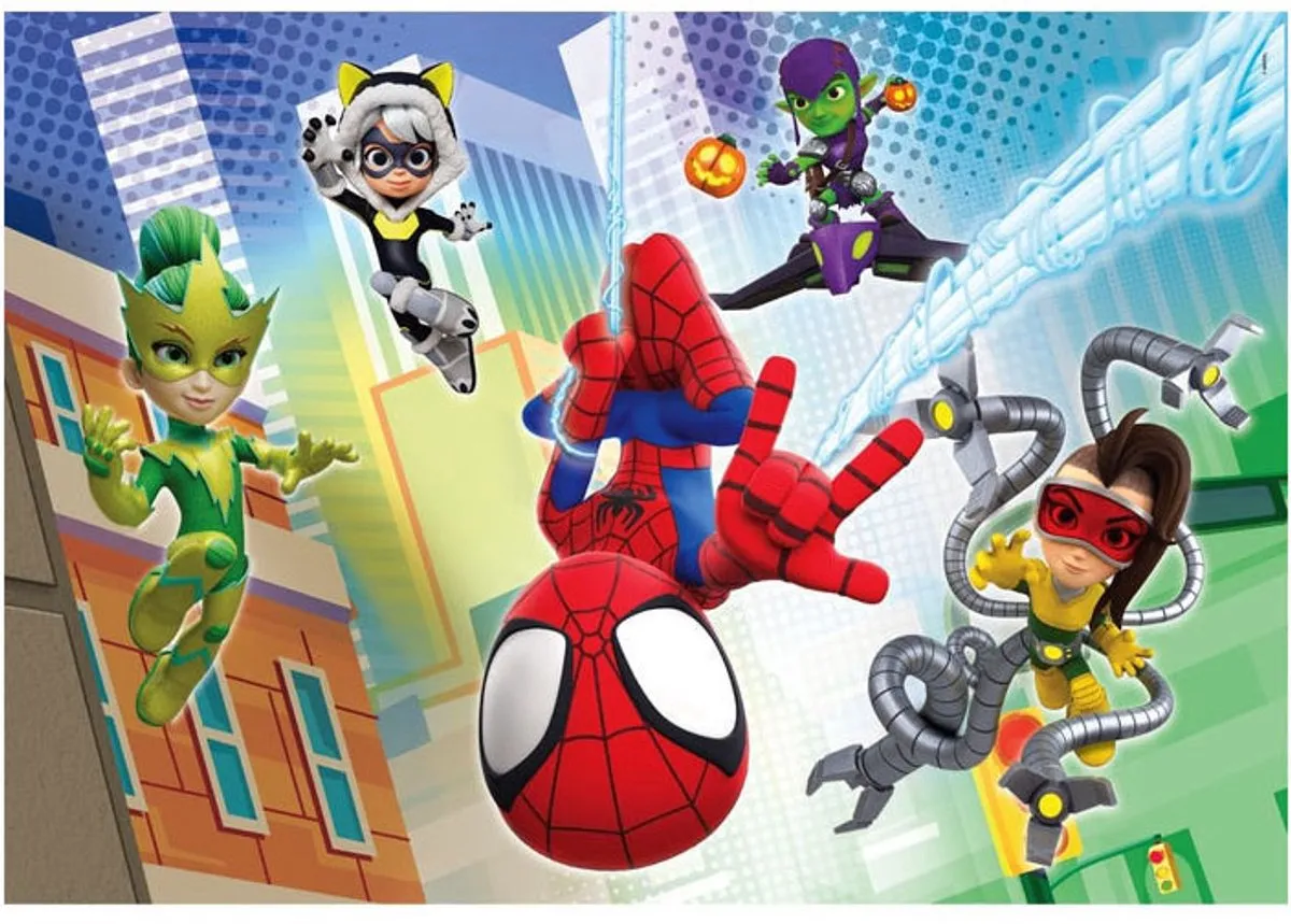 Clementoni Spidey en Zijn Geweldige Vrienden Puzzel 120 Stuks