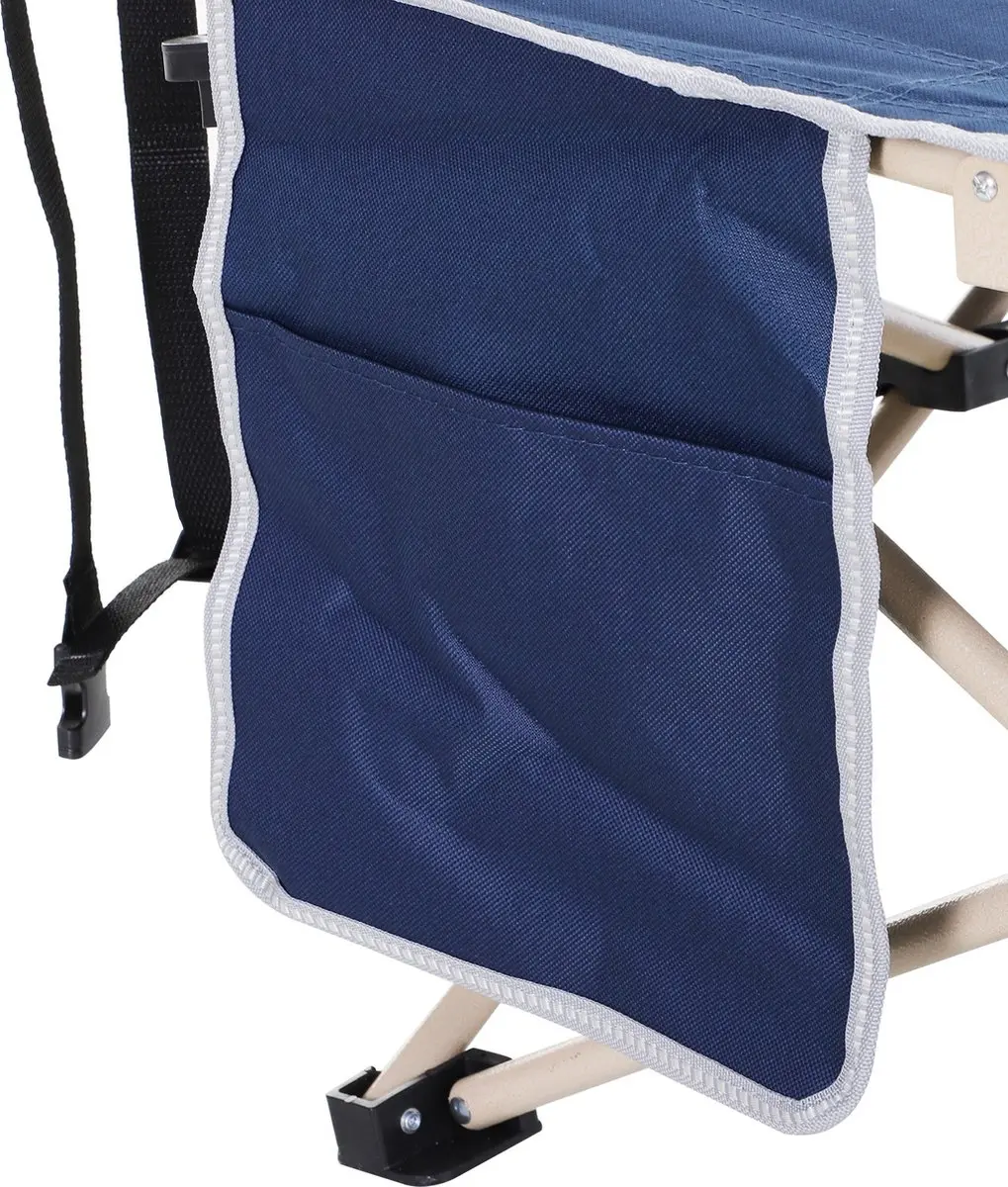 Outsunny Veldbed Verhoogd Blauw - 1 Persoon